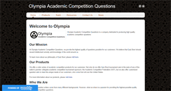 Desktop Screenshot of olympiaquestions.com