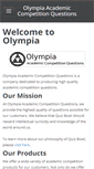 Mobile Screenshot of olympiaquestions.com